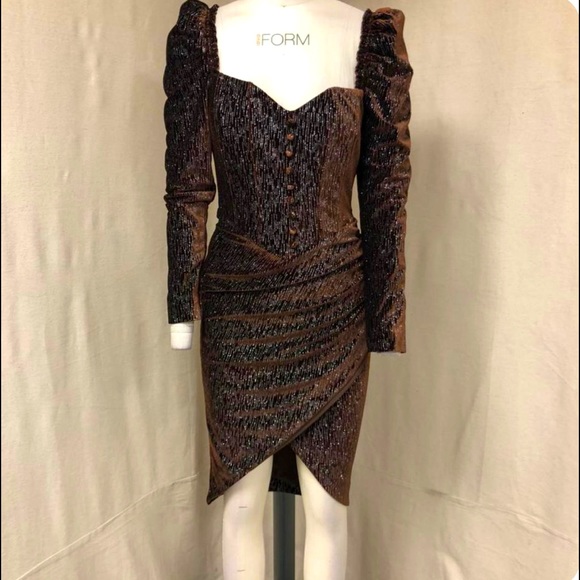 lavish alice brown dress LAVISH ALICE CORSET MIDI DRESS IN LEOPARD VELVET DEVORE main image 0